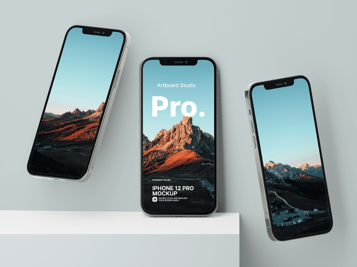 Photo The time has come to raise your game and replace your already old iphone 12 with a newer and . Flying Iphone 12 Pro Mockups Template
