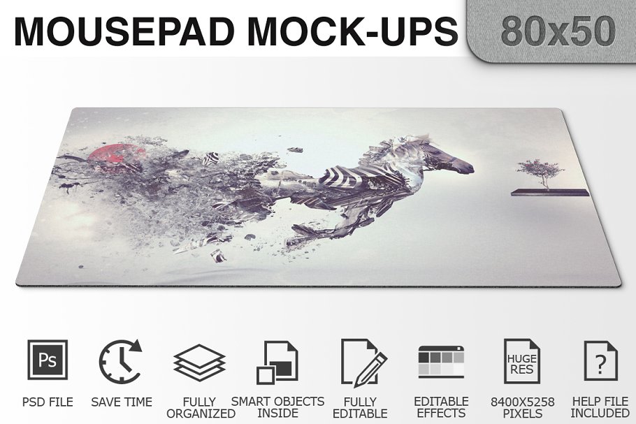 The smart objects of a mousepad . 150 Best Mouse Pad Mockup Templates Free Premium