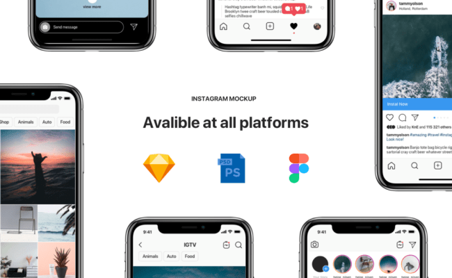 8000+ vectors, stock photos & psd files. Instagram Mockup 2020 Psd Sketch Figma Free By Code Market Corona Todays