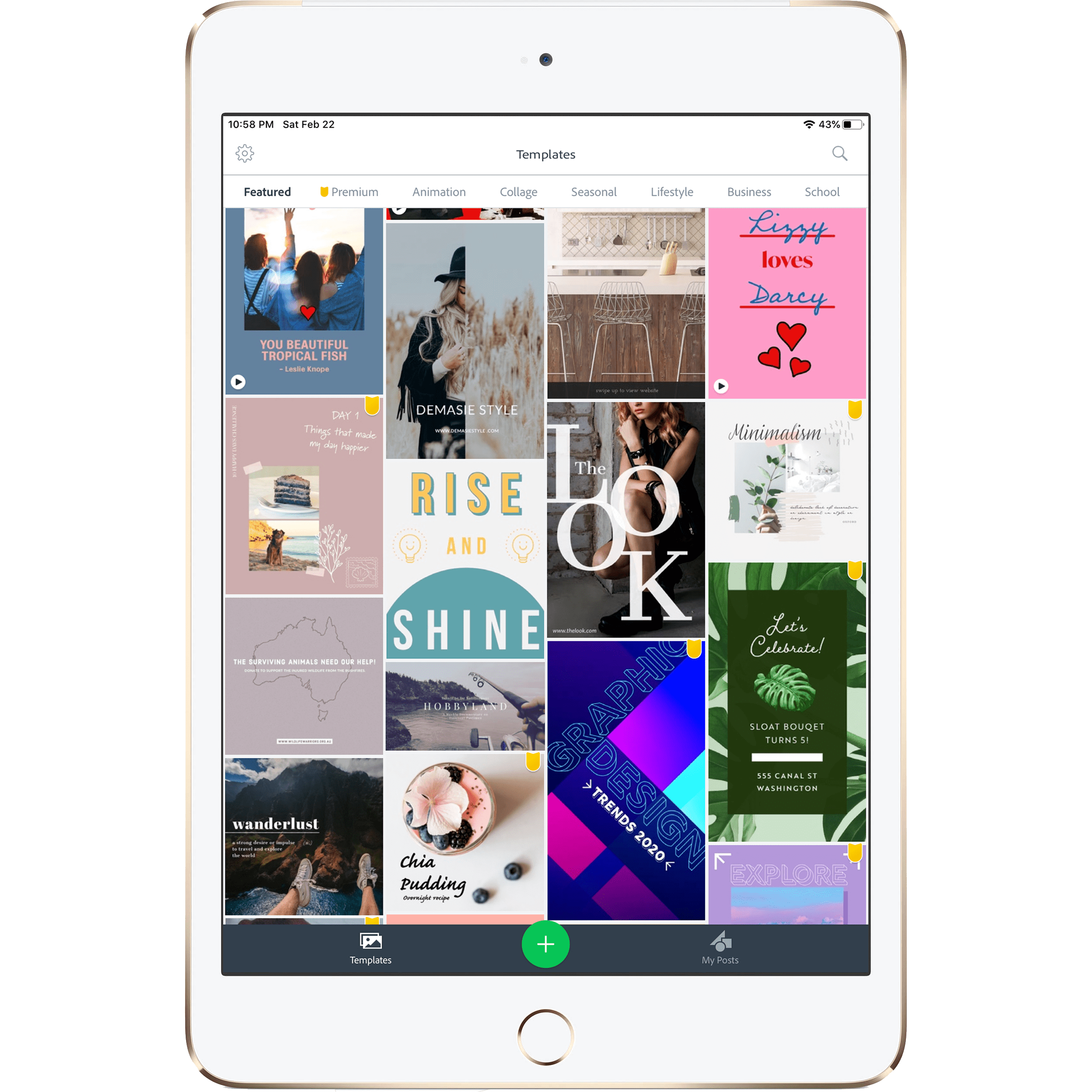 Get yours from +741 possibilities. Adobe Spark Post Social Media Templates For App Web Sindoora Satyavada