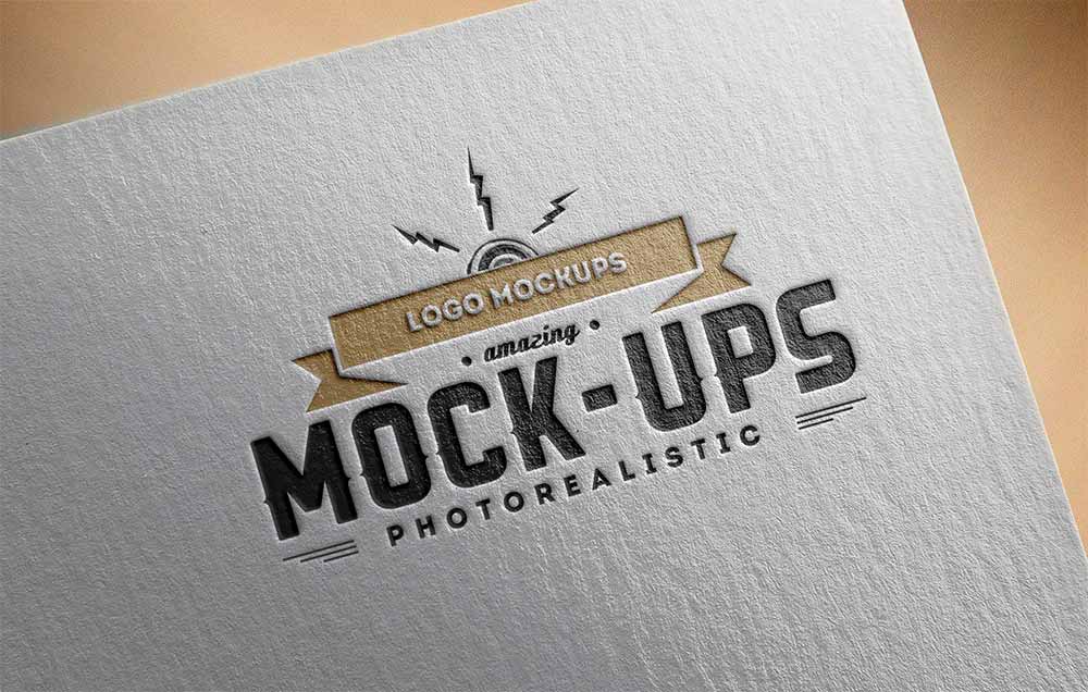 23+ Download Logo Mockup Realistic Psd