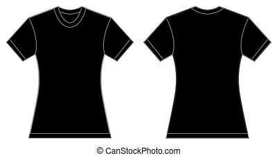 22+ Download Mockup Camiseta Preta Frente E Verso&nbsp;Psd