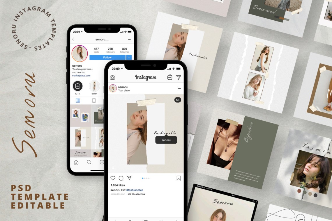 It’s accessible through computers and smartphones for quick access to the l. Social Media Mockup Instagram Free Psd Mockup All Template Design Assets